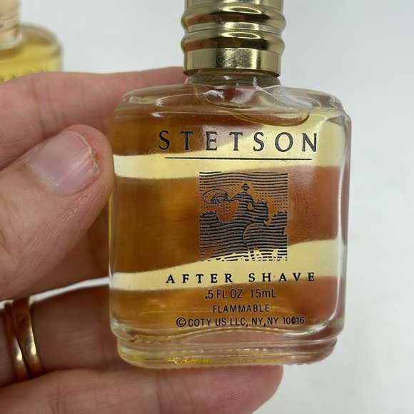 New Vintage Stetson After Shave & Cologne By Coty Bottle .5 FL.OZ - Picture 6 of 7